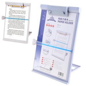 Пластиковый регулируемый компьютерный держатель для документов, подставка для книг, подставка для чтения, печатная рамка 240222