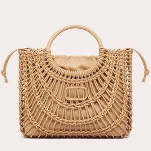 9A przedsprzedaż pusta torba na torbę designerską torbę słomianą torbę plażową mody pustą na letnią torbę słomką letnia torba z tkaniną wakacyjną torbę na zakupy