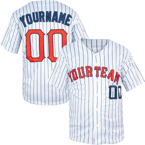 Camicette personalizzate Novità Camicie abbottonate Maglie da baseball cucite stampate personalizzate Camicie sportive a rete
