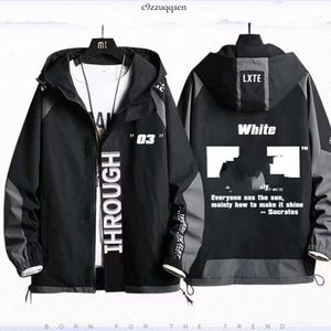 OFF WHITE Ow03 Star Double Arrow Letter Kleidung Kapuzenjacke für Männer und Frauen Jl 180