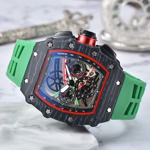 Business Fashion Glass Mirror Leisure Business Watch Tree Three Needle Multi Functional Quartz Movement Alloy Quartz Watch