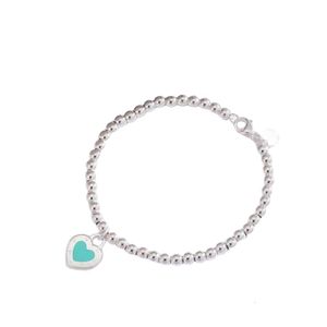 Tiffiny Bracciale Designer Donna Braccialetti con ciondoli di qualità originale Boutique Gioielli Regalo per il giorno Amore Cuore Marchio Gioielli con colla cadente