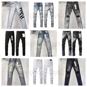 Designer Mens Amirs Jeans High Street Hole Star Patch Homens Mulheres Amirs Estrela Bordado Painel Calças Stretch Slim-Fit Calças Jean Calças Novo Estilo 28-40