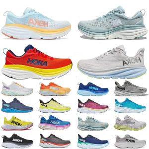 Hoka One Bondi 8 Designer-Freizeitschuhe Herren Damen Free People Hakas Clifton 9 Diva Blau Citru Schwarz Weiß Anthrazit Castler x Real Challenger 7 Trainer Läufer