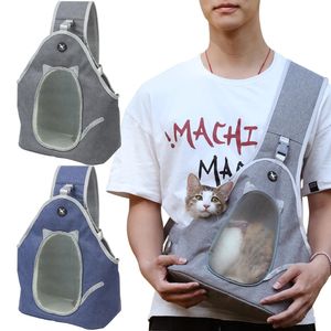 Tragbare Katze Tragetasche Atmungsaktive Welpen Haustier Shouder Taschen Kleine Hunde Outdoor Reise Träger Käfig Für Katzen Kaninchen 240222