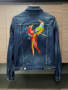 2024.2.25 Designer Uomo Giacche Abbigliamento Francia Marchio Bomber Giacca di jeans Cappotto capispalla stile europeo e americano Moda hombre Cappotti casual da strada M-3XL