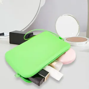 Borse portaoggetti Borsa per cosmetici in silicone Porta pennelli da trucco da viaggio di grande capacità Custodia organizer impermeabile portatile