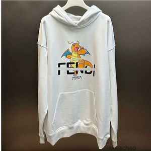 FW24 SHOW MENS Fashion Designer Hoodie Dragonite Black Cotton Ordimased Long Sleeved Jersey Sweatshirt Men regelbundna huvtröjor