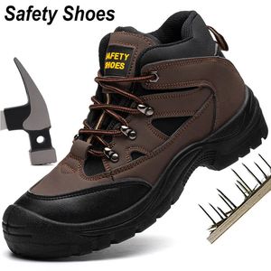 High Quality Men Steel Toe Cap Safety Boots Work Shoes Men Puncture-Proof Work Boots Safety Shoes male Indestructible 240220