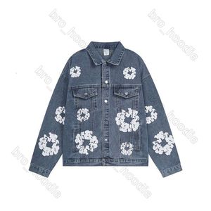 Tears Designer Denim Teers Womens Hoodie Tear Kapok Printed Casual Jacket Jackets Men's and Women's Trendy Demin Set 698