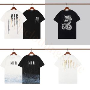 Herren-T-Shirt, Sommer-T-Shirt mit Rundhalsausschnitt, Baumwoll-T-Shirt, weiß, für Männer und Frauen, kurzärmeliges T-Shirt, Graffiti, böser Spaß, Farbdruck, Skizze, Ölgemälde, Muster