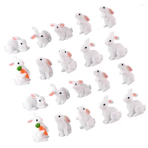 Garden Decorations 24 Pcs Toy Room Child Succulent Planters Easter Cupcake Toppers Resin Ornament