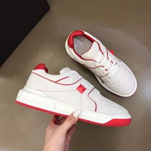 Top Luxury Men One Stud Sneakers Shoes Comfort Low Top Trainer Light Rubber Sole Party Dress Wedding Excellent Runner Comfort Casual Skateboard Walking EU38-46 BOX