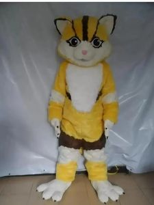 Halloween amarelo raposa mascote trajes natal fantasia vestido de festa personagem dos desenhos animados terno adulto tamanho carnaval páscoa tema de publicidade