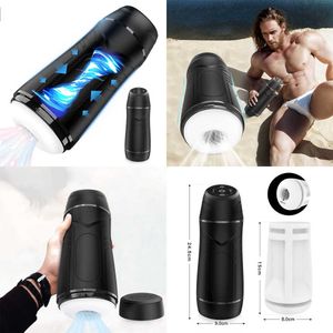 Brinquedo sexual masculino masturbadores vr masculino clipe no copo de masturbação totalmente automático pressão negativa sucção aeronaves vibratório masturbador brinquedo sexual