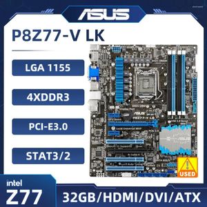 마더 보드 LGA 1155 마더 보드 ASUS P8Z77-V LK Intel Z77 DDR3 32GB PCI-E 3.0 USB3.0 HDMI DVI ATX 지원 코어 i5-2400 I7-2600 CPU