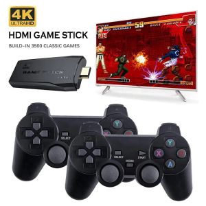 Konsole HD TV Game Stick M8 Console dla telewizji 2.4G podwójny kontroler bezprzewodowy grę stick 4K 10000 Game 64 GB retro gry na PS1