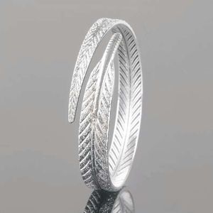 925 sterling silver armband föremål charmarmband smycken carven bladformat armband bröllop vintage charm ny ankomst291j