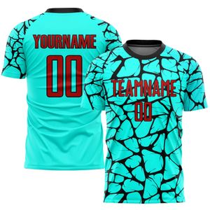 Camisa uniforme de futebol de sublimação verde personalizada de manga longa e curta