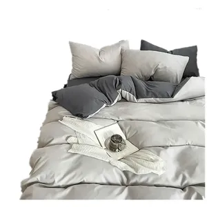 Bedding Sets Solid 4pces Down Duvet Covers Bed Sheets And Pillowcases Sabanas De Algodon Para Cama