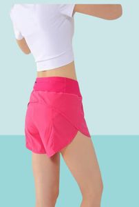 speed up Damen Yoga-Shorts mit Logo, hohe Taille, für Fitnessstudio, Fitness, Training, Strumpfhosen, Sport, kurze Hosen, modisch, schnell trocknend, solide Hose 3081719