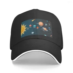 Top Caps Solar Sistemi Beyzbol Kapağı Bobble Hat Sunhat Trucker Hats Adam Kadınlar