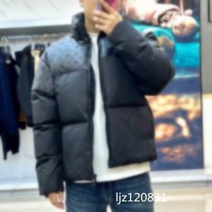 2024 men's V down jacket jacket, white goose down casual pull-up three-dimensional printing for warmth, women's casual cotton jacket, floral pattern fashionable casual