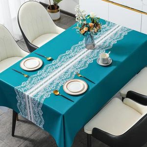 Table Cloth Waterproof Oil Proof And Washable. Tea Household PVC Mat Tablecloth Cover