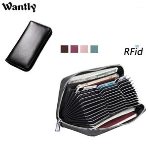 Wallets RFID Genuine Leather Purses & Of Women Large Capacity Men 's Long Gift Organ Multi- Card Wallet Femal2495