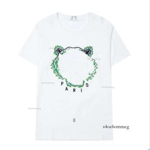 Kenzo T Shirt Top Quality Uomo Donna Magliette Donna Estate Street Abbigliamento Manica corta Testa di tigre Ricamo Lettera Stampa Loose Fit Trend 924