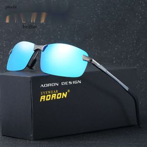 Aolong Aoron Nya polariserade färgglada solglasögon, paddlas, aluminiummagnesiumglas, ridspegel A3043