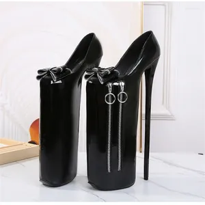 Dress Shoes Women's Red Thick-soled Super High Heel 30 Cm Metal Buckle Heels Female Pole Dancing Banquet Unisex