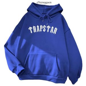 Trapstar hoodies bayan moda sweatshirtler erkekler rahat gevşek travstar kapşonlu klasik gri sweatshirt kadın sokak 945