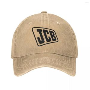 Boll Caps JCB LOGO DIY PRINT BASEBALL VINTAGE ENLESSED Tvättade solkap.