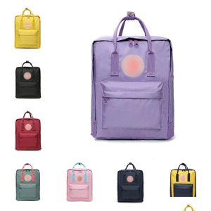 Yogasäckar Arctic Fox Classic ryggsäck Kids and Women Fashion Style Design Bag Junior High School Canvas Waterproof Fjallravan Dhlab