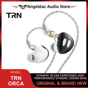 Fones de ouvido TRN Orca dinâmica nos fones de ouvido Ear fones de ouvido Dinâmico Dinâmico IEMS ENERBUDOS DE ENERBUÇÕES COM ATUALIZAÇÃO DE CABO DE ATUALIZAÇÃO