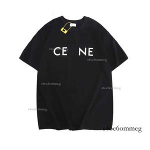 Summer New Designer Fashion Classic Celins Alphabet Printed Short Sleeve T Shirt High Street Mens and Women Quality Casual Pure Cotton Par Style TMY 195