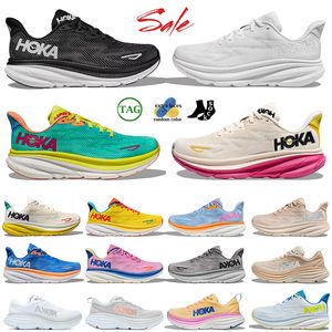 Hoka Women Hokas Shoes Womens AAA+Top OG Athletic Runner Shoes Hoka Bondi 8 Clifton 9 트립 흰색 검은 여름 노래 테니스 트레이너 하이킹 야외 조깅 운동화