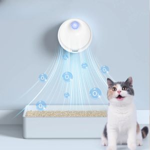 Everi 4000mAh Kedi Çöp Kutusu Deodorant Akıllı Şarj Edilebilir Kedi Şarj Edilebilir Koku Arıtma Kedi Saçları İçin Otomatik Evcil Hayvan Tuvalet Hava Arıtma Köpekler için