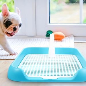 Boxen Haustier Toilette Welpen Toilette AntiSlid Pee Pad Mesh Hund Toilette Töpfchen Tablett Katzentoilette Trainer Badezimmer Haustier Reinigungsmittel Zubehör