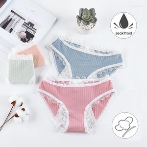 Calcinha feminina 2024 1 pc calças fisiológicas sexy mulheres roupa interior período algodão impermeável briefs senhora lingerie