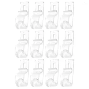 Curtain 12 Pcs Pull Bead Hook Shower Rings Clear Curtains Roller Shade Clips Pulls Shades Sheer Drapes Parts Fixing