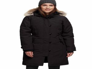 2020'lerin tasarımcısı kadın039s kanada Kensington Down Parka Siyah Donanma Gri Ceket Kış Coatparka Fur Online Doudoune M5928061