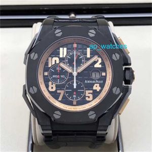 Orologi di lusso Audemar Pigue Orologio da uomo Royal Oak Offshore Series 48MM Calendario in ceramica nera Orologio meccanico automatico 26378IO OO A001KE.01 FUN NRQL