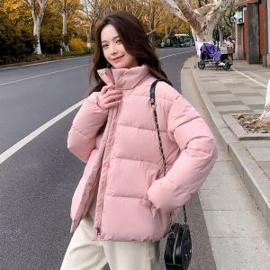 Parkas Autumn Winter Woman Kurtki 2023 Casual Stand Overn Cołd Ostra Ostra warstwy Zimowe bawełniane kurtki parkas płaszcze