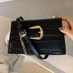 Stone pattern Flap Crossbody bag 2021 Fashion New High quality PU Leather Women's Designer Handbag Chain Shoulder Messenger B207r