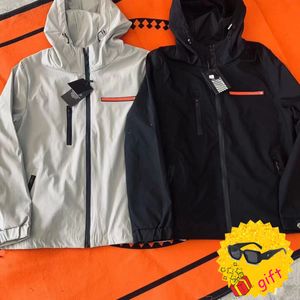 Jaqueta de designer masculina de luxo ao ar livre jaquetas bomber blusão jaqueta impermeável homens marca negócios outerwear casual sutra casaco moda zíper roupas com capuz