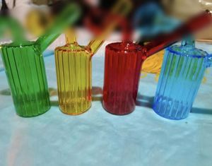 Latest Color Glass Bottle hookah Round bong water bubbler smoking pipe Oil Burner Rigs Tool Accessories Multiple Colors