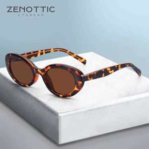 Sunglasses ZENOTTIC Retro Cat Eye Sunglasses for Women Luxury Design Glasses Outdoor Anti glare UV400 Sun Visors Ultra Light Sunglasses J240226