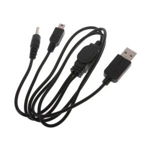 Kablolar 10 PCS 2 In 1 USB Şarj Kablosu Oyun Aksesuarları Veri Sony PSP 2000 3000 Oyun Konsolu